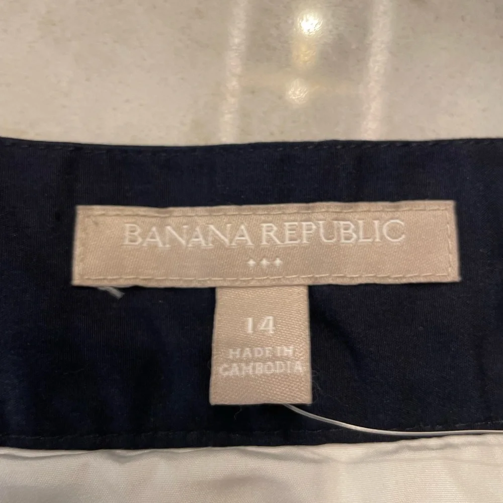 Banana Republic navy and white skirt size 14 NWT - Picture 4 of 8